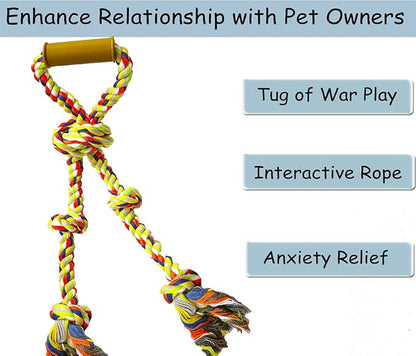 Extra Large Dog Rope Toys for Aggressive Chewers, Tug of War, Durable, Heavy Duty, XL Dog Chew Rope