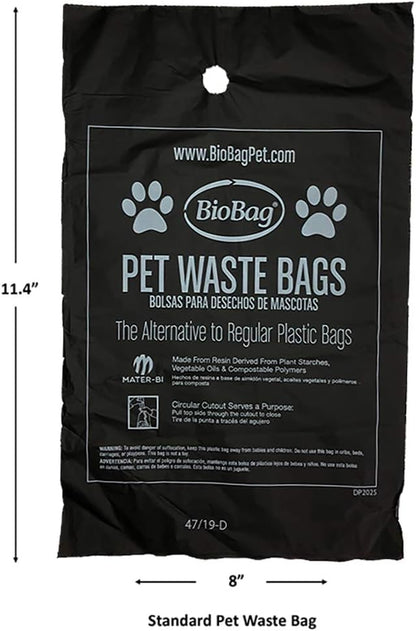 BioBag Premium Pet Waste Bags, Bulk Pack, 2500 Count, Great For All Dog Breeds, Fits in Standard Park Dispensers