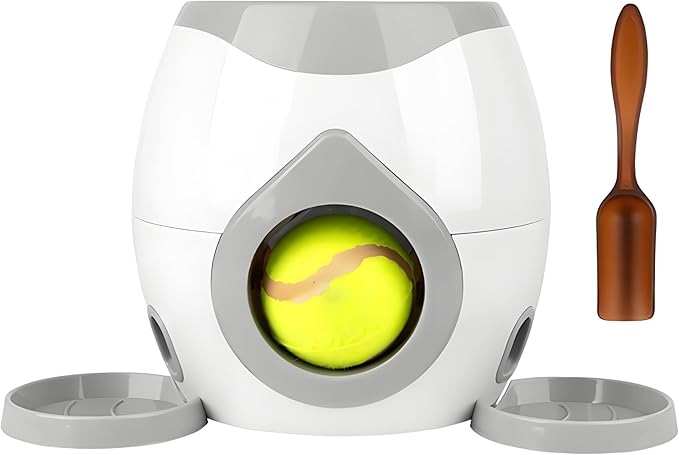 Latest Automatic Dog Ball Launcher Tennis Ball Reward Machine for Small Medium Large Dogs Indoor Outdoor Training Automatic Feede for Interactive Dog Training, pet Play and Feeding Machine