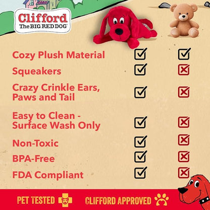 Large Dog Toy – Plush Squeaky Dog Toys for Large Breeds, Crinkle Stuffed Animal for Puppies, Toys to Keep Them Busy, Cute Indoor Chew for Medium and Small Dogs