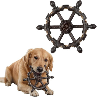 Tug of War Dog Toy - Pirate Wheel Dog Tug Toy with Treat-Dispensing, Interactive Dog Chew Toy with Durable Design for Dental Health and Boredom Relief