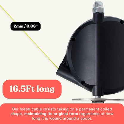 Heavy-Duty Retractable Dog Tie Out Cable: The Ultimate Dog Line for Outside – Super Strong Tie Out Retractable Cable for Dogs.