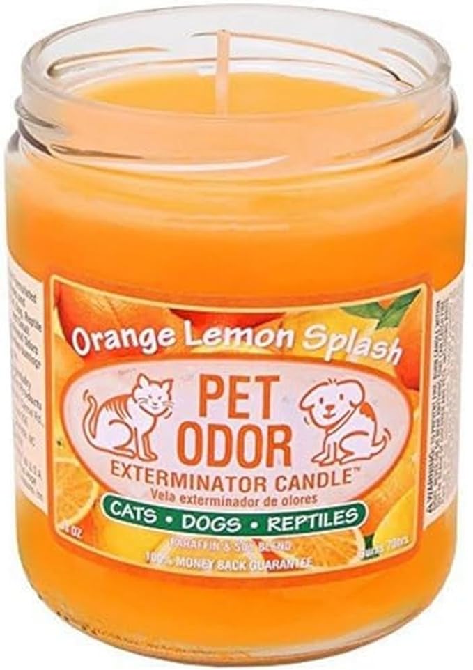 Pet Odor Exterminator Candle Orange Lemon Splash