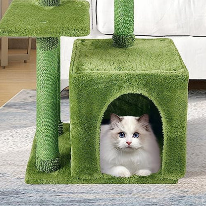 Cute Cat Tree Kitten Cat Tower Condo Cat Furniture Sisal Scratching Posts - Image 4