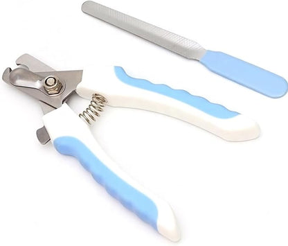 Dog Pets Nail Clippers and Trimmers - with Safety Guard to Avoid Overcutting, Free Nail File, Razor Sharp Blade - Professional Grooming Tool for Pets