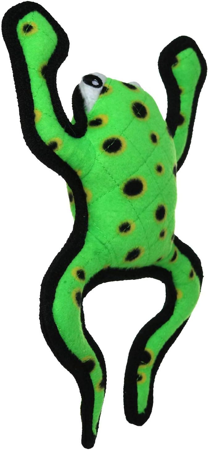 TUFFY - World's Tuffest Soft Dog Toy - Desert - Multiple Layers. Made Durable, Strong & Tough. Interactive Play (Tug, Toss & Fetch). Machine Washable & Floats (Leaping Phrog, Large 2 Pack)