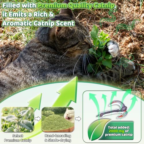 Catnip Toy [2000mg Premium Catnip], Sickle Style Cat Kicker Toy - Image 3