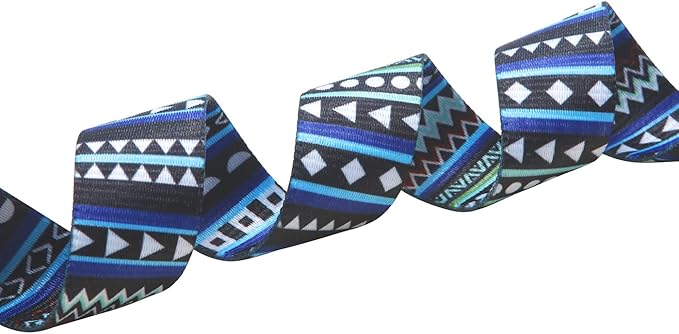 Dog Collar and Leash Set with Bohemia Floral Tribal Geometric Patterns - Soft Ethnic Style Collar Adjustable for Small Medium Large Dogs(Bohemian Blue Set,L)