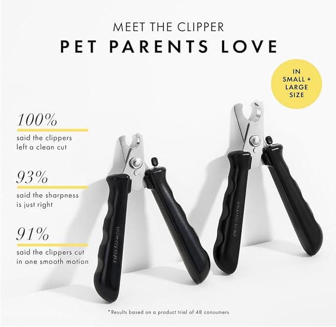Tweezerman Large Nail Clippers for Dogs & Cats, Manual Professional Cat & Dog Nail Trimmer with Ergonomic Handle