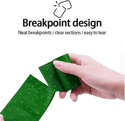 Dog Poop Bags Rolls, Lemon Scent Biodegradable Dark Green, Large 9x13 Inch With Dispenser, Leakproof & Easy Tear 240 Count (16 Rolls) for Outdoor Dog Walking