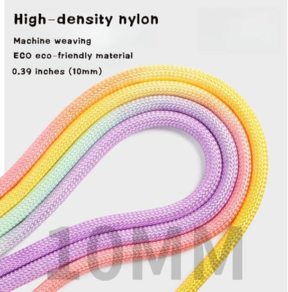 Hands Free Dog Leash Dual Handle, Wearable Leashes for Dog, Padded Waist Belts and Rotating Metal Clip,for Medium Large Dogs (18+ lbs) Walking Training Running (Yellow-Orange, 4.5 FT)