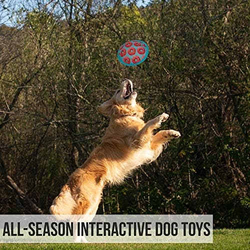 Hyper Pet Flippy Flopper Flying Disc Soft Dog Toy, 9 Inches, Donut Design - Image 4