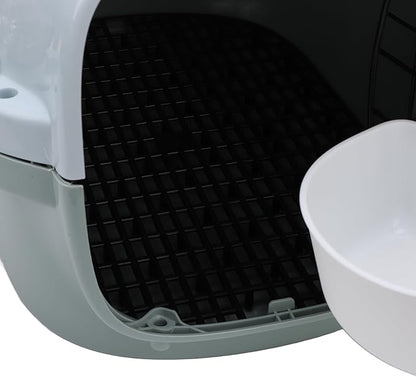 Hard Sided Dog Pet Carrier, Portable Sturdy Dog Pet Travel Carrier Versatile for Home (11.5x26.5x3.5cm/4.5x10.4x1.4in)