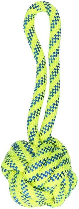 PetSport Floating Braided Cotton Rope Monkey Fist Dog Toy, 8 Inch, for Medium to Large Dogs