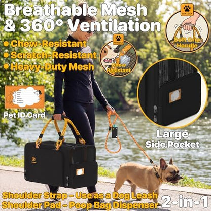PAWZIDEA Expandable Pet Carrier for Small Cats & Dogs, TSA Airline Approved - Image 4