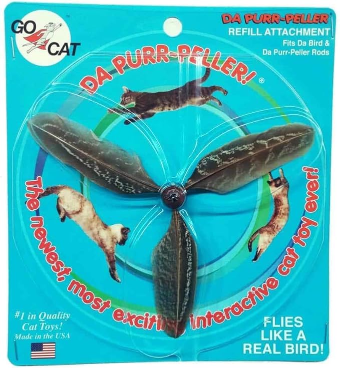 Da Purr-Peller Teaser Wand Lure Attachment Refill by Go Cat