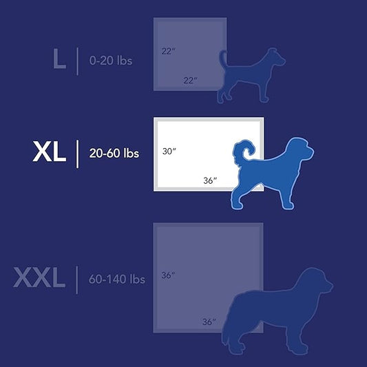 Scott Pet Guard Dog Pads - Size XL - 30" x 36" - 20 Pack of Pet Pads