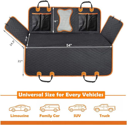 CBBPET Dog Car Seat Covers (Dog Bone)