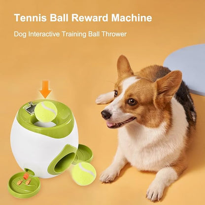 Interactive Dog Puzzle Toy - Drop The Ball to Get Treats, 2-in-1 Treat Dispenser & Slow Feeder for Healthy Eating, Keep Them Busy and Stop Boredom, Fun and Durable for All Breed