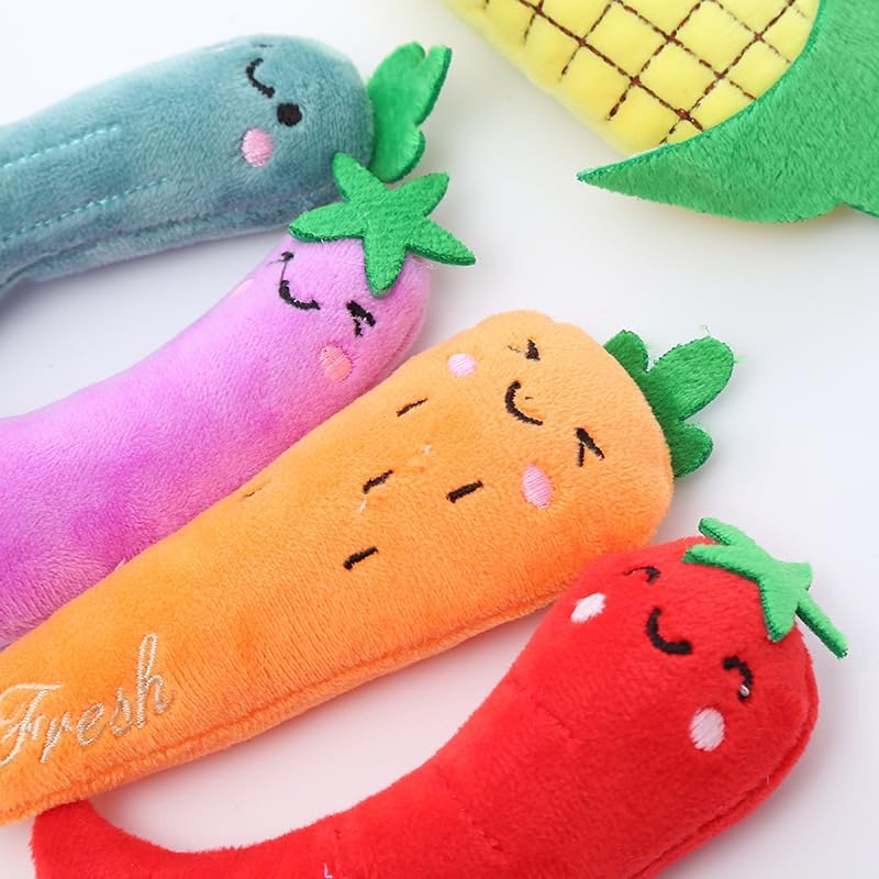 Red Cat Catnip Toys Cat Mint Toys Dog Kitten Chew Toy Funny Indoor Farm Theme Vegetable Shaped Cute Teeth Bite Toys Pet Supplies(Chili)，Toys，Catnip Toys - Image 5