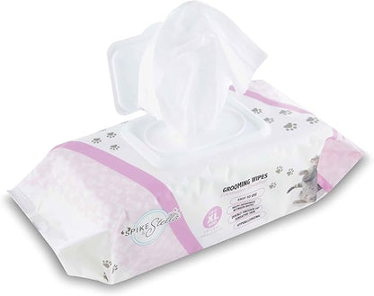 110 Pack Pet Grooming Wipes - Large & Extra-Large Sizes - Lavender, Aloe, & Unscented Variations - Hypoallergenic & Extra Durable - Perfect for Dogs & Cats, 8.6"x7.8"