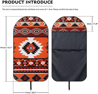 Coldinair Southwest Indian Antique Waterproof Towel Car Seat Covers,Beach Sweat Car Seat Protector Front Seats Only Universal Fit for Trucks
