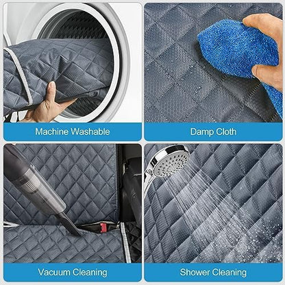 ANOSOSPECIAL Grey Dog Car Seat Cover for Back Seat X-Large,Non-Stick Fur,Pet-Friendly and Waterproof - Universal Fit Interior Protector for Auto, Van, SUV - Ideal for Kids and Pets (X-Large) - Image 5