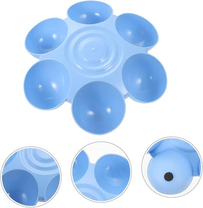 Indoor Multi-pet Feeding Bowl Flower-Shaped Pet Feeder for Cats and Dogs Easy to Plastic Cat Food Dispenser for Home Use for Multiple