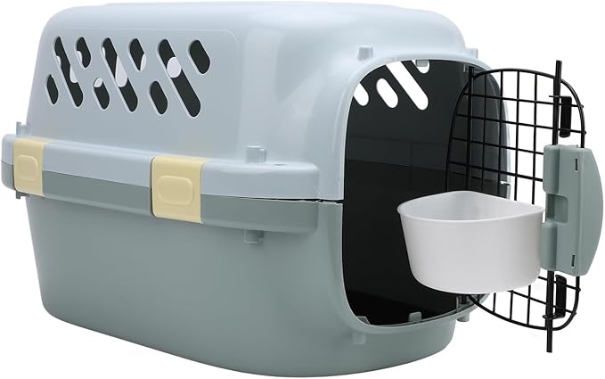 Hard Sided Dog Pet Carrier, Portable Sturdy Dog Pet Travel Carrier Versatile for Home (11.5x26.5x3.5cm/4.5x10.4x1.4in)