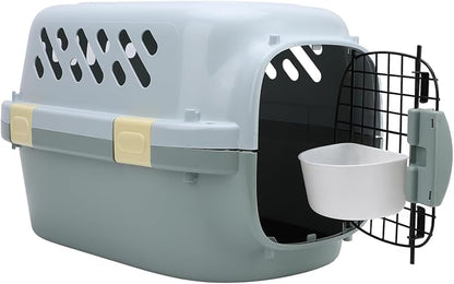 Hard Sided Dog Pet Carrier, Portable Sturdy Dog Pet Travel Carrier Versatile for Home (11.5x26.5x3.5cm/4.5x10.4x1.4in)