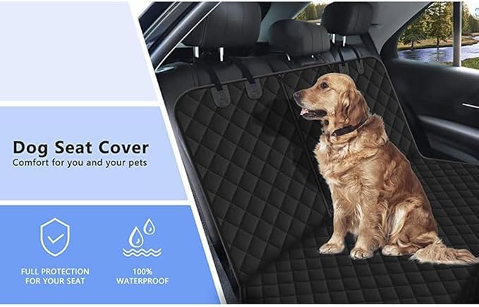 Waterproof Dog Car Seat Cover for Nissan Pathfinder 2022-2024 2025, Quilted Pet Bench Protector Non-Slip Auto Back Seat Shield Heavy Duty Scuff Guard Liner
