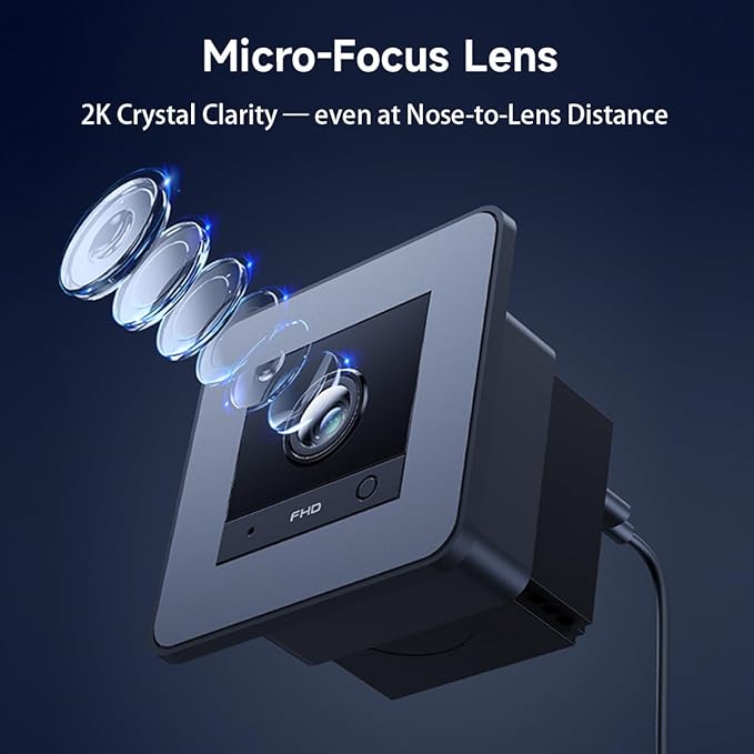 2K HD Aquarium & Terrarium WiFi Pet Camera,140° Wide-Angle Anti-Glare & Anti-Reflection,Night Vision for Fish & Reptiles,Two-Way Audio,Glass-Mount Enclosure Monitor,24/7 Recording (4 Pack)