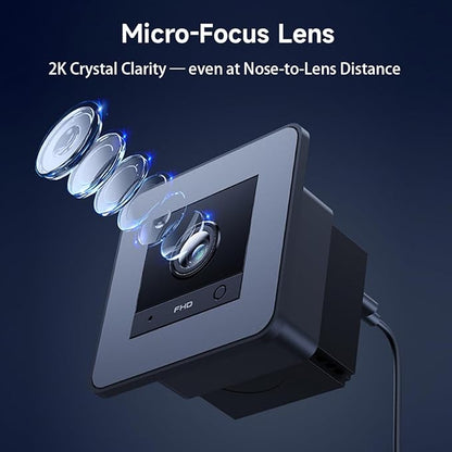 2K HD Aquarium & Terrarium WiFi Pet Camera,140° Wide-Angle Anti-Glare & Anti-Reflection,Night Vision for Fish & Reptiles,Two-Way Audio,Glass-Mount Enclosure Monitor,24/7 Recording (4 Pack)
