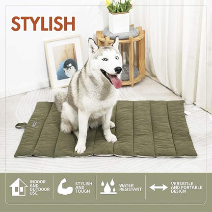 CHEERHUNTING Outdoor Dog Bed, Waterproof, Washable, Large Size, Durable, Water Resistant, Portable and Camping Travel Pet Mat