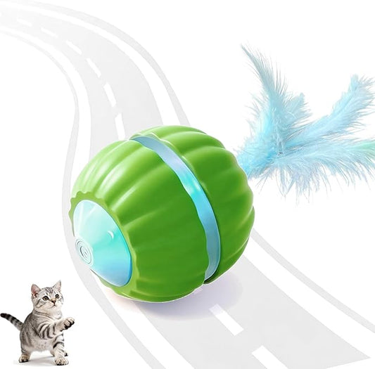 Interactive Cat Toys for Indoor Cats,Automatic Moving Kitten Toys,Cat Toys for Bored Indoor Adult Cats,Smart Rechargeable Cat Enrichment Toys for Cats to Keep Them Busy, Cat Balls Pet Toys