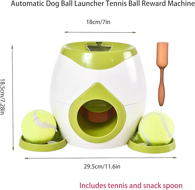 Latest Automatic Dog Ball Launcher Tennis Ball Reward Machine for Small Medium Large Dogs Indoor Outdoor Training Automatic Feede for Interactive Dog Training, pet Play and Feeding Machine