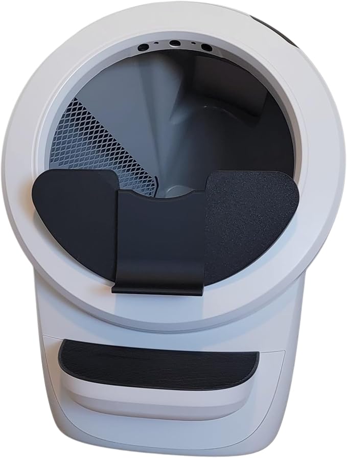 Pee Guard Max Shield Step for Litter-Robot 4 : Anti-Flicking, One-Piece Design (Black Pee Guard Shield)