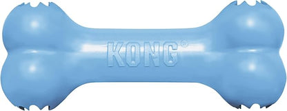 KONG Puppy Goodie Bone - Stuffable Toy for Small Puppy - Natural Rubber Chew for Puppies - Toy for Teething - for Small Puppies - Blue