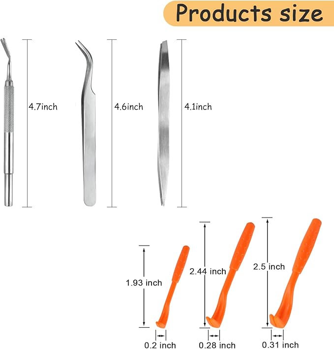 10 Pack Flea Comb for Dogs, Stainless Steel Dog Cat Grooming Combs with Rounded Teeth for Remove Fleas Lice Eggs, Tick Removal Tool for Small Pets