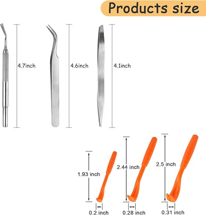 10 Pack Flea Comb for Dogs, Stainless Steel Dog Cat Grooming Combs with Rounded Teeth for Remove Fleas Lice Eggs, Tick Removal Tool for Small Pets