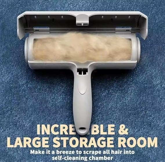 Reusable Pet Hair Remover Roller for Dog Hair and Cat Hair – Self-Cleaning Lint Roller for Furniture, Couch, Carpet, Clothing, Bedding and Car Seats – Reusable, Durable, Portable Fur Removal Tool - Image 2