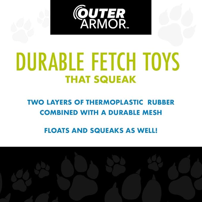 Hero Outer Armor, Fetch Dog Toy, Floats & Squeaks