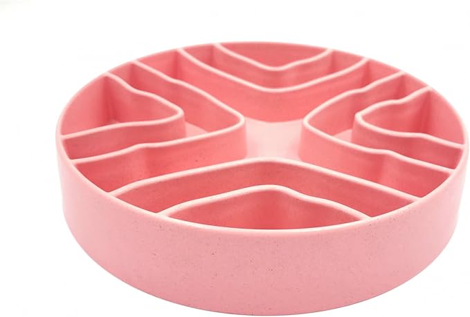 8 Inch Slow Eating Bowl - Healthy Design for Small & Medium Dogs & Cats - Anti Gulping, Cat & Dog Bowl, Slow Feeder
