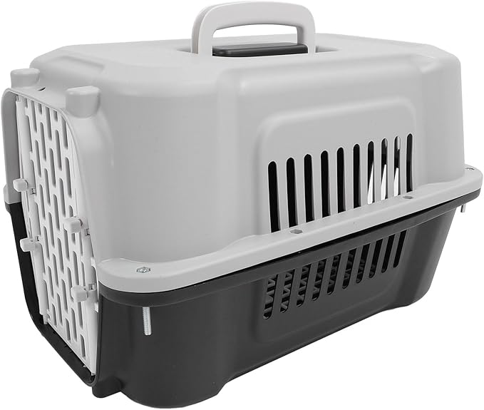 ABS Pet Carrier, Sturdy Hard Sided Travel Carrier for Small Dogs and Cats with Superior Ventilation, Easy to Clean, Compact Size 11.81 x 12.20 x 18.90 Inches