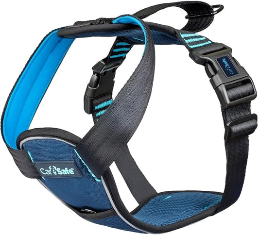 CarSafe Crash Tested Dog Safety Harness - Crash Tested to 32Kg/70lbs, Safely Secure Dog in The Car, Comfortable and Padded Design. for Toy, Small, Medium and Large Dogs (Size Small)