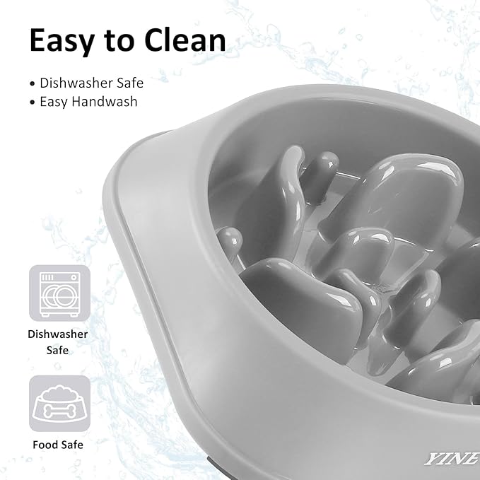 Slow Feeder Dog Bowls, Pet Supplies That Slow Down Eating, Pet Food Bowls, Maze Dog Puzzle Feeder for Medium Breed