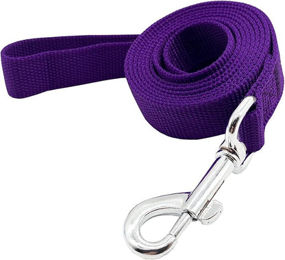 Nylon Dog Training Leash, Traction Rope, 4Foot /5 Ft /6 Feet Long, 5/8 inch 3/4 Inch 1 Inch Wide, for Small and Medium Dogs