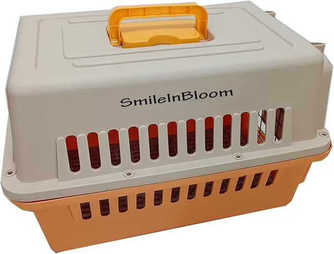 Pet Cage Carrier – Ventilated Travel Dog & Cat Crate with Removable Tray, Lightweight & Handheld