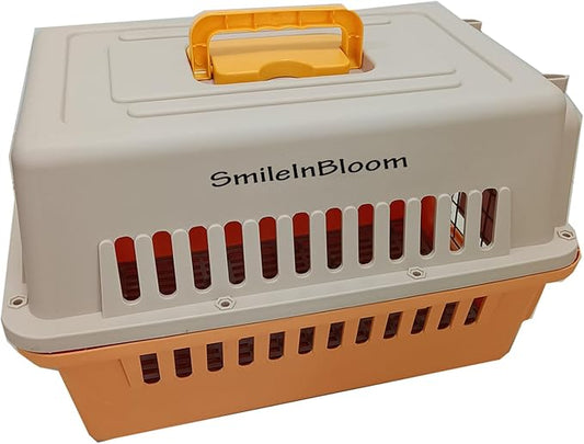 Pet Cage Carrier – Ventilated Travel Dog & Cat Crate with Removable Tray, Lightweight & Handheld