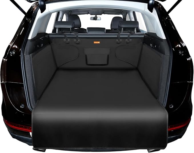 Alfheim Cargo Liner for Dogs, Nonslip Waterproof Pet Boot Liner with Bumper Flap Protector, Durable Washable Cargo Cover Mat Travel, Universal for Medium Small Car SUV